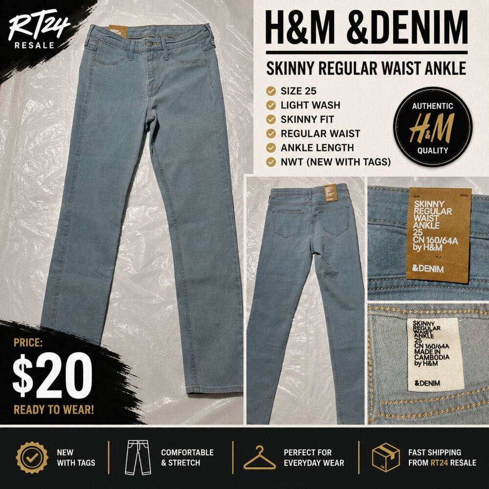 H&M DENIM SKINNY ANKLE